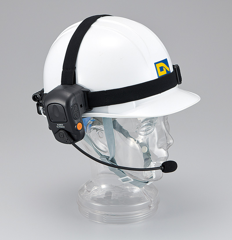 ヘルメット/作業帽用ヘッドセット型 特定小電力トランシーバー DJ